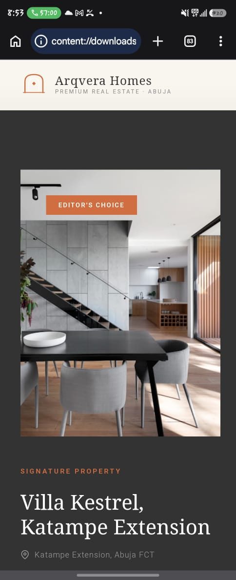3 Bedroom Terrace Apartment, Guzape